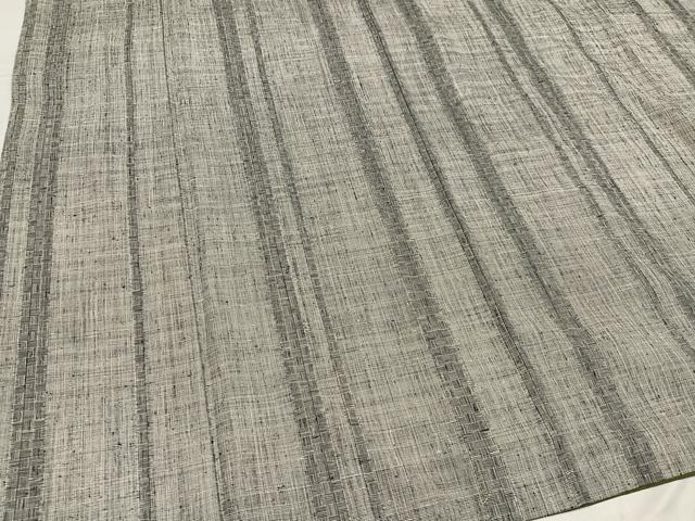 平和屋着物●本場結城紬 重要無形文化財 間道 正絹 逸品 AABG0408ph