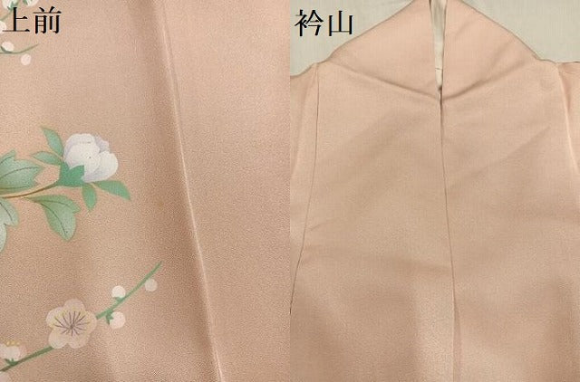 平和屋着物●訪問着 枝花文 暈し染め 金彩 正絹 逸品 AABG0412ph