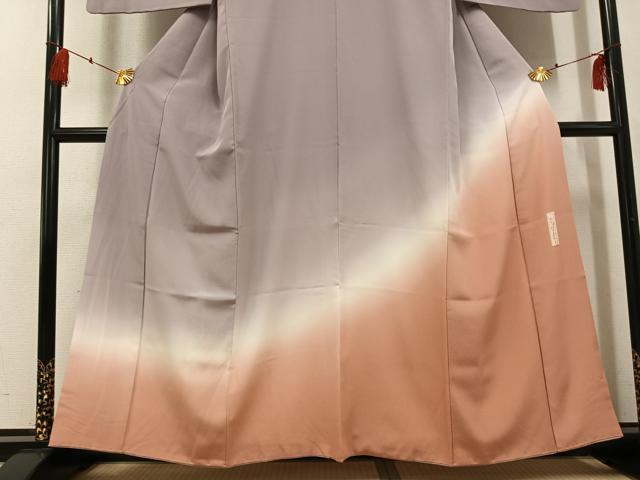 平和屋着物●世界的人形師 辻村寿三郎 ジュサブロー 訪問着 霞文 暈し染め 正絹 逸品 AABG0421ph