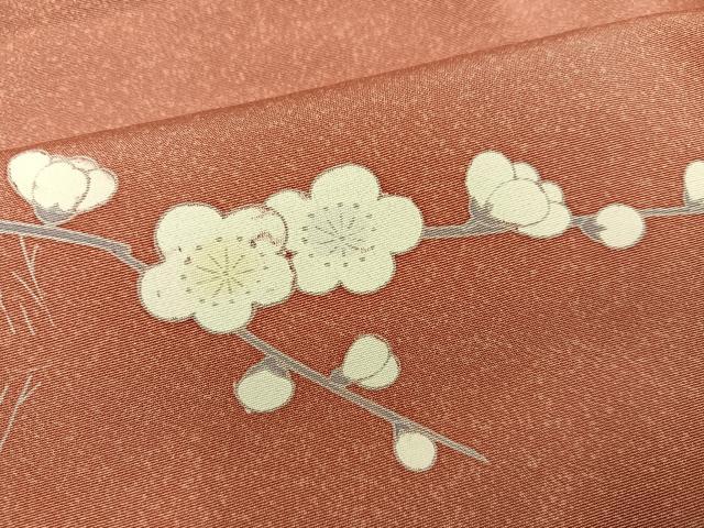 平和屋着物●訪問着 友禅 枝花文 正絹 逸品 AABG0423ph