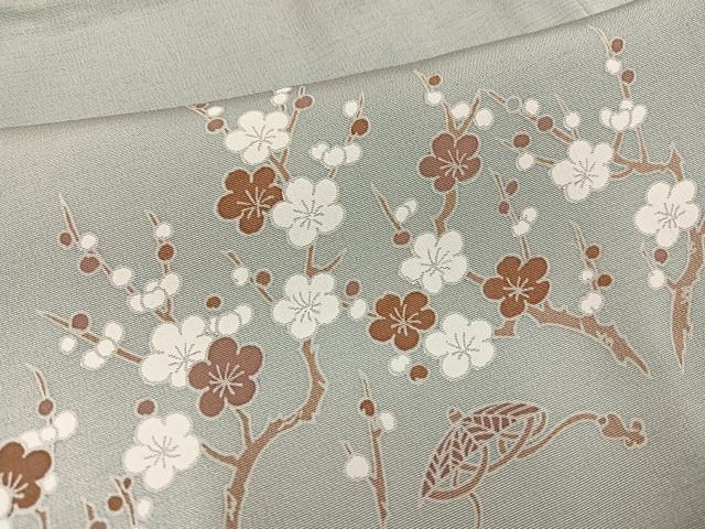 平和屋着物●訪問着 友禅 松竹梅風景文 暈し染め 正絹 逸品 AABG0444ph
