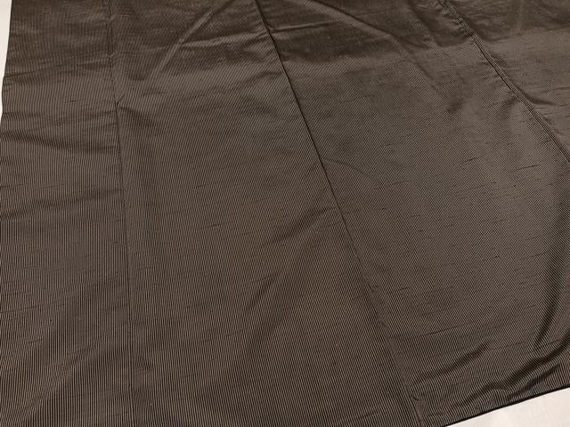 平和屋着物●上質な紬 縞 ロング丈 正絹 逸品 AABG0455ph