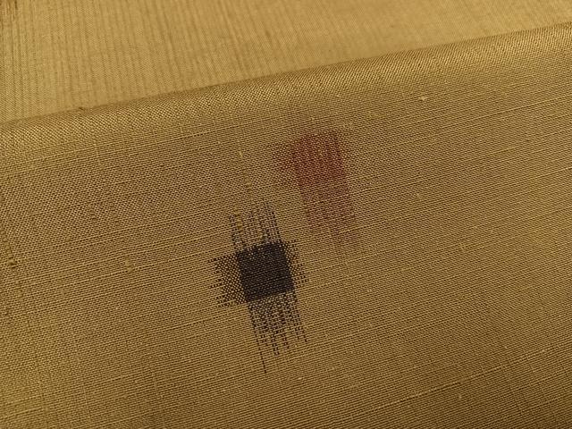 平和屋着物●上質な紬 琉球絣文様 正絹 逸品 AABG0456ph