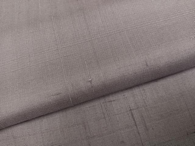 平和屋着物●上質な紬 色無地 薄柿色 正絹 逸品 未使用 AABG0459ph