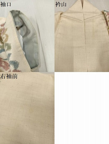 平和屋着物●紬 訪問着 いろは唄 正絹 逸品 AABG0469ph