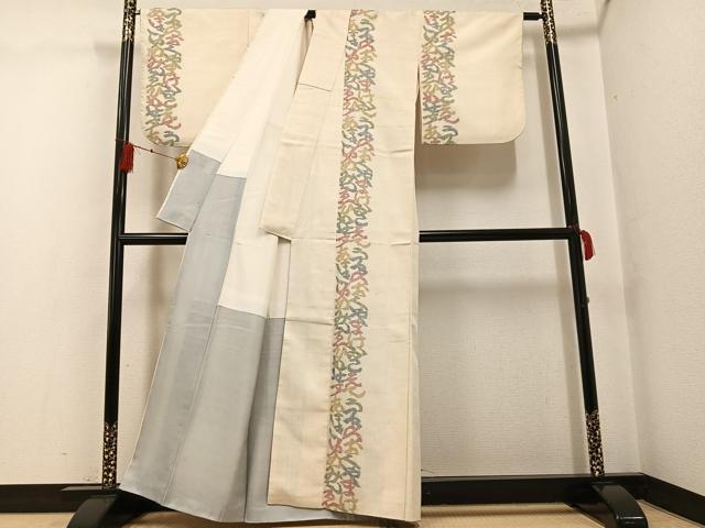 平和屋着物●紬 訪問着 いろは唄 正絹 逸品 AABG0469ph