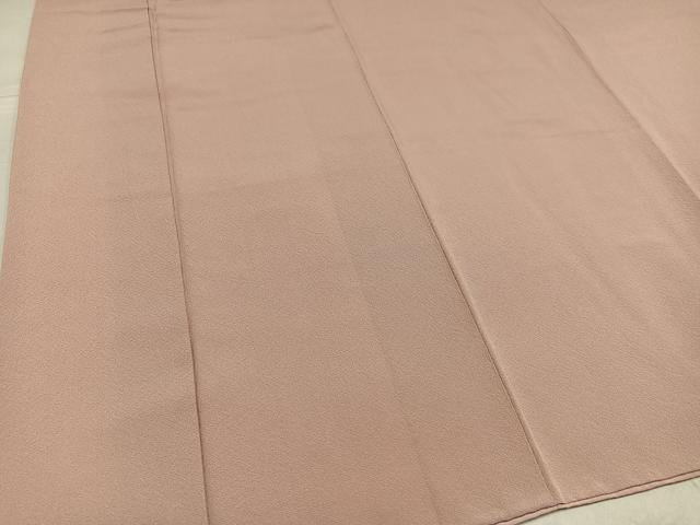 平和屋着物●銀座きしや 色無地 作家物 水柿色 正絹 逸品 AABG0473ph