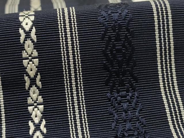 平和屋着物◎男性 本場筑前博多織 角帯 献上 正絹 逸品 AABG0519ay