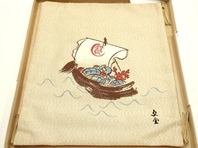 平和屋着物▼和装小物 袱紗・風呂敷まとめて10点 つづれ 白山紬 絞り 宝船 松 家紋 寿 金銀糸 逸品 未使用品あり AABG0647ay