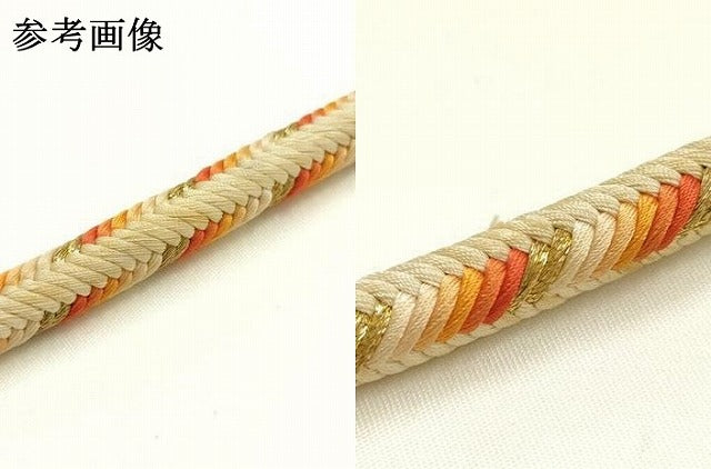 平和屋着物●極上 有職組紐道明 帯締め 奈良組 丸胡蝶 金糸 宮内庁御用 国立博物館御用 東京芸術大学御用 逸品 AABG0682ay