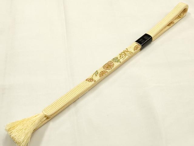 平和屋本店●和装小物 帯締め・帯揚げセット 螺鈿 暈し染め 金彩 逸品 未使用 AABG0767ay