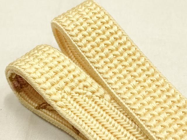 平和屋本店●和装小物 帯締め・帯揚げセット 螺鈿 暈し染め 金彩 逸品 未使用 AABG0767ay