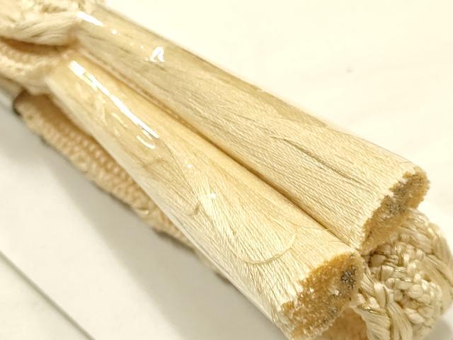 平和屋着物●和装小物 帯締め・帯揚げセット 礼装用 貝ノ口組 雲取り吉祥地紋 金糸 逸品 未使用 AABG0788ay