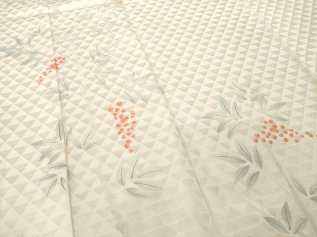 平和屋着物●長襦袢 無双仕立て 手描き 南天文 正絹 逸品 AABG0828ck