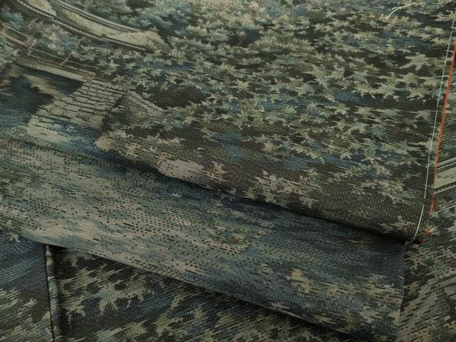 平和屋着物●本場大島紬 風景文 さが美扱い 正絹 逸品 未使用 AABG0834ck