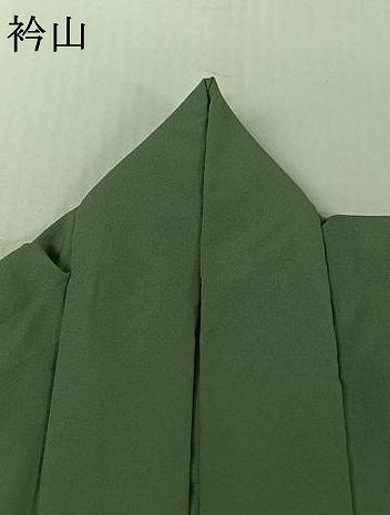 平和屋着物▽男性 色無地 単衣 木賊色 キングサイズ 洗える着物 AABG0963jh