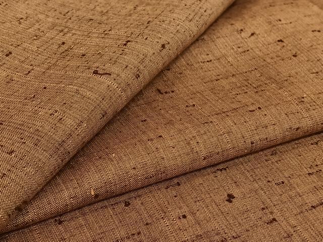 平和屋着物▽上質な紬 単衣 霞文 正絹 逸品 AABG0974jh