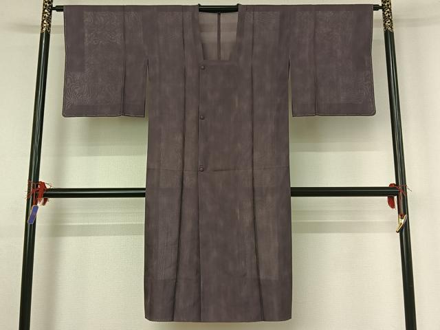 平和屋着物▽道行コート スリーシーズン 春夏秋 塵除け 霞文 暈し染め 正絹 逸品 AABG1032jh