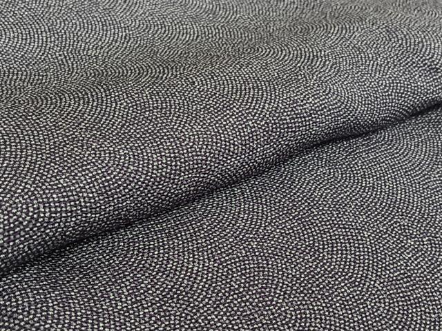 平和屋着物▽江戸小紋 単衣 鮫小紋柄 鬼しぼ縮緬 正絹 逸品 AABG1034jh