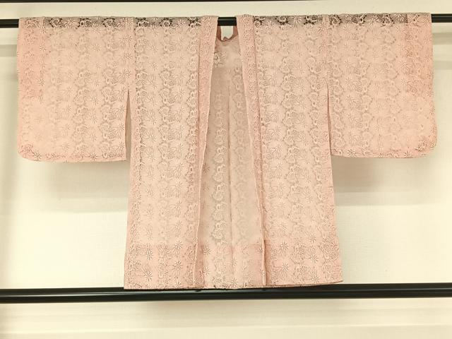 平和屋着物▽羽織 スリーシーズン 春夏秋 塵除け 草花地紋 虹色 正絹 逸品 AABG1035jh