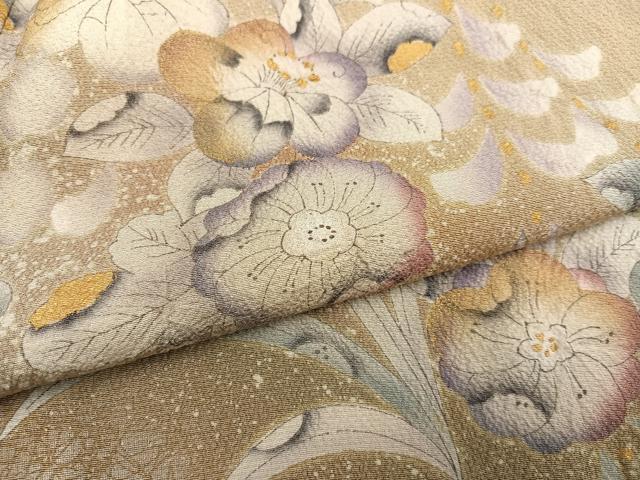 平和屋着物●訪問着 辻が花 暈し染め 金彩 正絹 逸品 AABG1042ph
