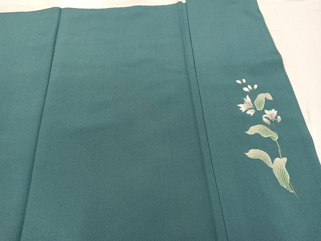 平和屋着物●訪問着 草花文 暈し染め 金彩 さが美扱い 正絹 逸品 AABG1046ph