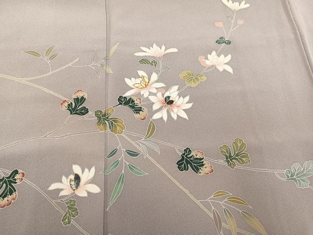 平和屋着物●訪問着 友禅 螺鈿 枝花文 暈し染め 正絹 逸品 AABG1060ph
