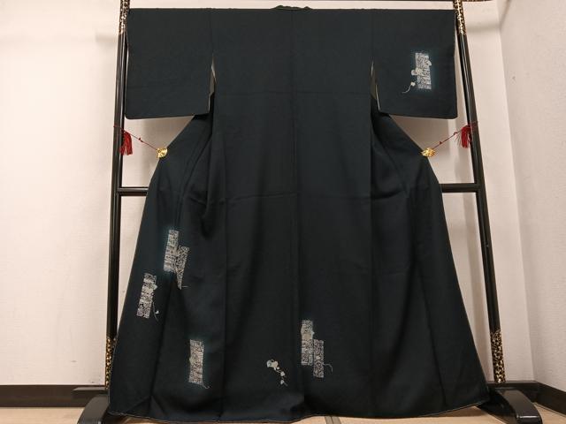 平和屋着物●訪問着 蔦の葉文 暈し染め 正絹 逸品 未使用 AABG1067ph