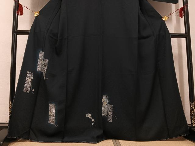 平和屋着物●訪問着 蔦の葉文 暈し染め 正絹 逸品 未使用 AABG1067ph