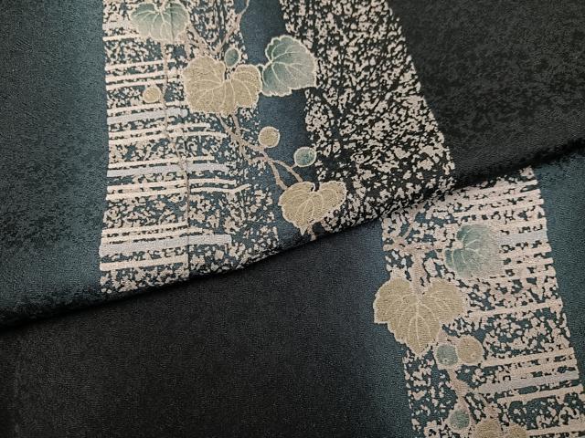 平和屋着物●訪問着 蔦の葉文 暈し染め 正絹 逸品 未使用 AABG1067ph
