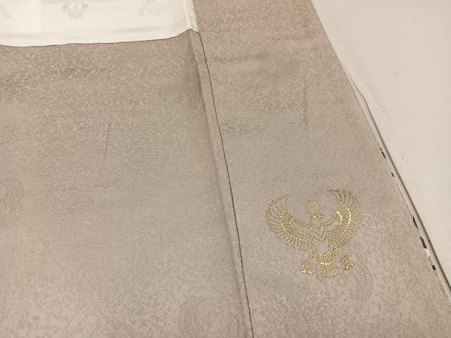 平和屋着物●螺鈿工芸作家 佐野正喜 訪問着 更紗唐草文 金彩 正絹 逸品 AABG1072ph