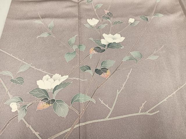 平和屋着物●訪問着 友禅 花鳥文 暈し染め 正絹 逸品 AABG1078ph