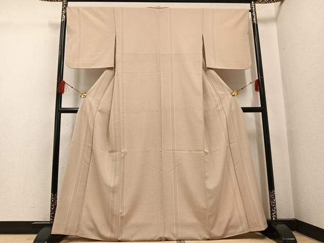平和屋着物●洗える最高級着物 <英>はなぶさ謹製 小紋 間道 AABG1106ph