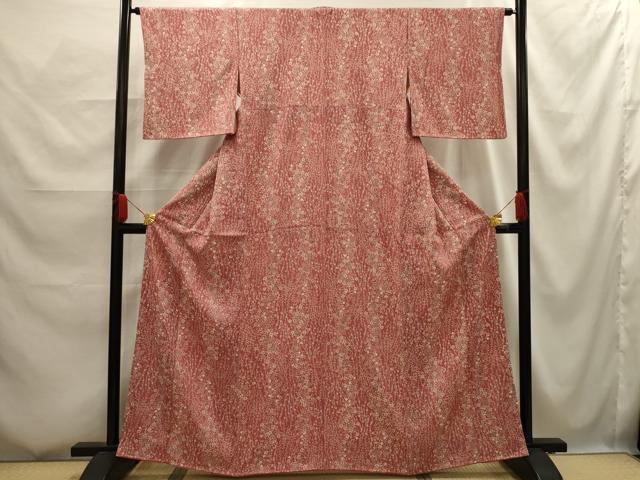 平和屋着物■上質な小紋 草花文 伊勢丹扱い 正絹 逸品 AABG1126sx