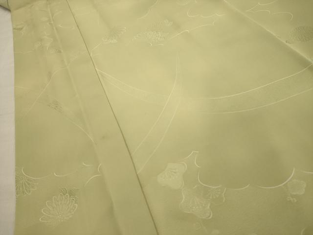 平和屋着物■上質な小紋 地紋起こし 雲取り花文 暈し染め 正絹 逸品 AABG1131sx