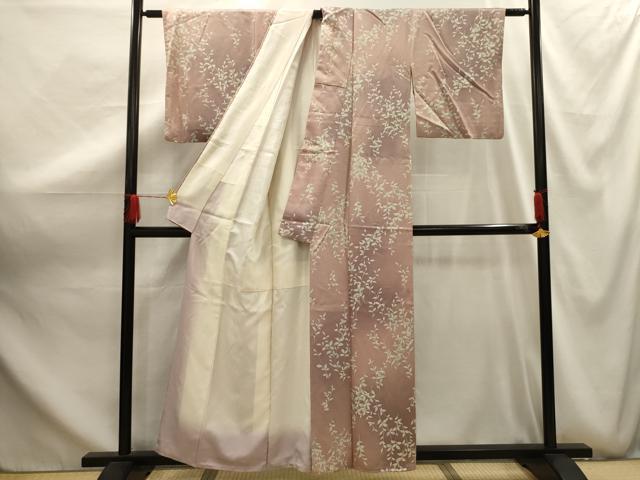 平和屋着物■上質な小紋 南天文 暈し染め 正絹 逸品 AABG1170sx