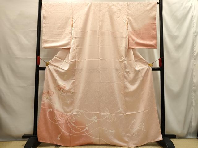 平和屋着物■訪問着 駒刺繍 結び紐文 暈し染め 正絹 逸品 AABG1202sx