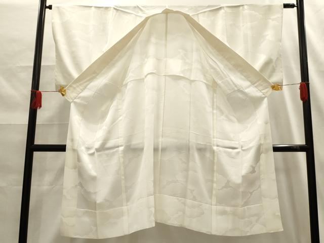 平和屋着物■長襦袢 無双仕立て 雲地紋 正絹 逸品 AABG1224sx