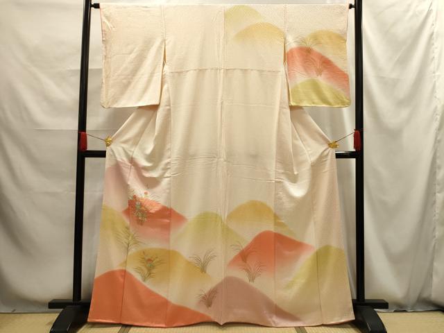 平和屋着物■訪問着 重山花文 暈し染め 金彩 正絹 逸品 AABG1244sx