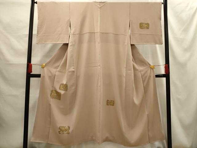 平和屋着物■訪問着 色紙草花文 金彩 正絹 逸品 AABG1247sx