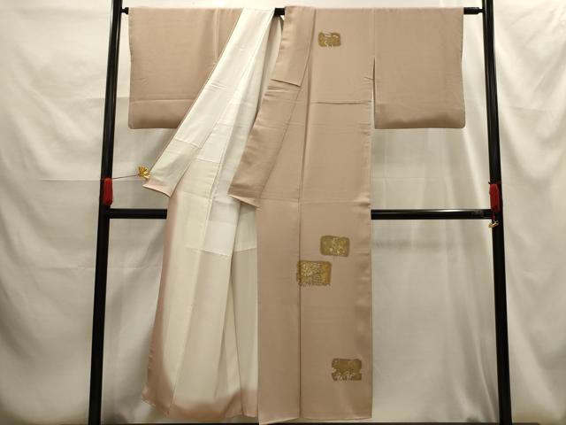 平和屋着物■訪問着 色紙草花文 金彩 正絹 逸品 AABG1247sx