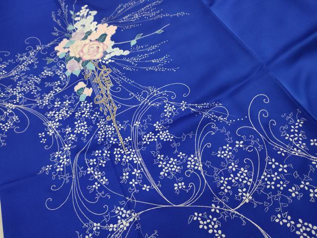 平和屋着物■訪問着 草花文 金銀彩 正絹 逸品 AABG1271sx