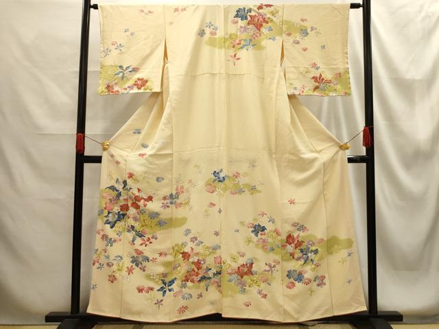 平和屋着物■訪問着 舞花文 金彩 正絹 逸品 AABG1314sx