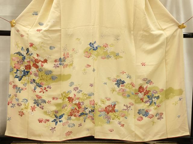 平和屋着物■訪問着 舞花文 金彩 正絹 逸品 AABG1314sx