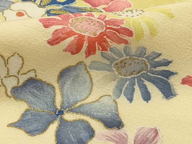 平和屋着物■訪問着 舞花文 金彩 正絹 逸品 AABG1314sx