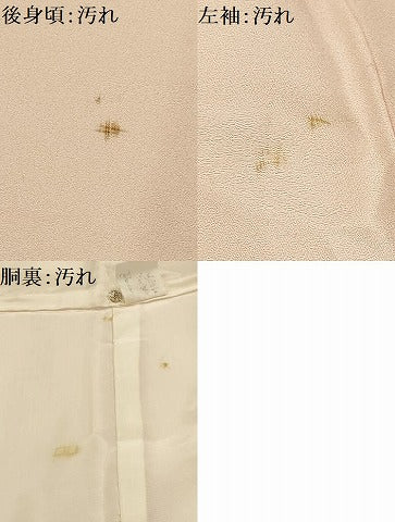 平和屋着物■訪問着 手描き 草花文 暈し染め 正絹 逸品 AABG1324sx