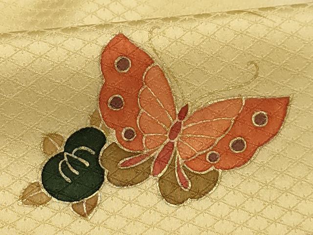 平和屋着物■訪問着 花蝶文 暈し染め 金彩 正絹 逸品 AABG1365sx
