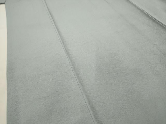 平和屋着物■上質な色無地 紋意匠 薄雲鼠色 正絹 逸品 AABG1369sx
