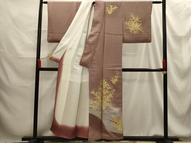 平和屋着物■訪問着 横笛 暈し染め 金彩 正絹 逸品 AABG1376sx