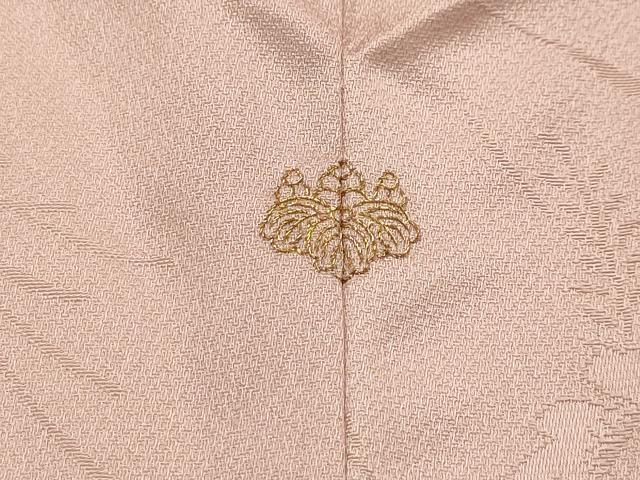 平和屋着物■上質な小紋 地紋起こし 草花文 正絹 逸品 AABG1414sx